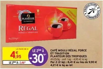 Planteur des tropiques - café moulu régal force et tradition