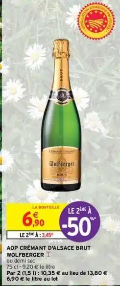 Wolfberger - aop crémant d'alsace brut