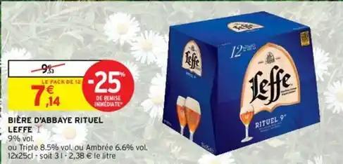 Leffe - bière d'abbaye rituel