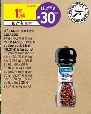 Cigalou - mélange 5 baies