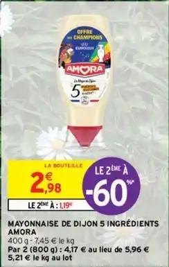 Amora - mayonnaise de dijon 5 ingrédients
