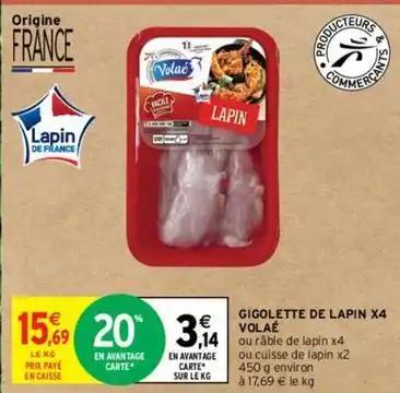 Volaé - gigolette de lapin x4
