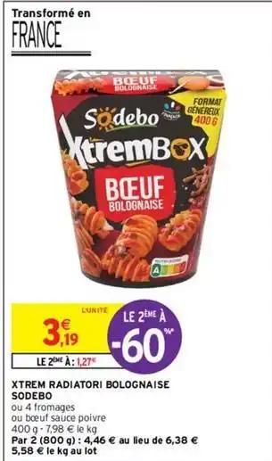 Sodebo - xtrem radiatori bolognaise