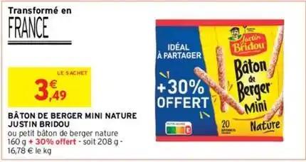 Justin bridou - bâton de berger mini nature