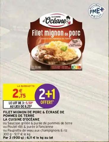 La cuisine d'océane - filet mignon de porc & écrasé de pommes de terre