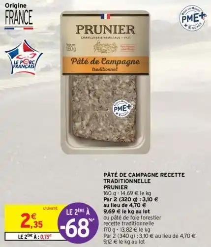 Prunier - pâté de campagne recette traditionnelle