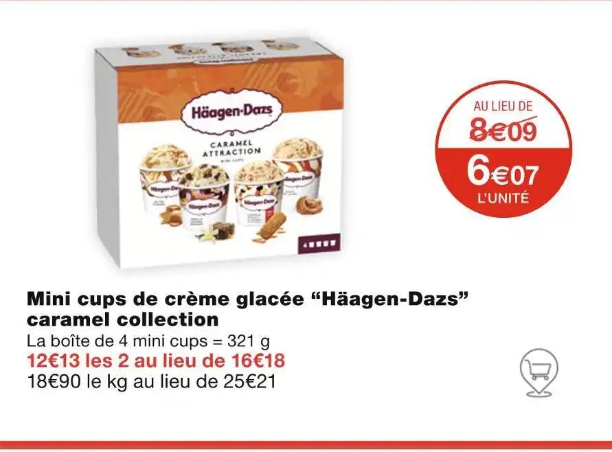 Häagen-Dazs Mini cups de crème glacée caramel collection