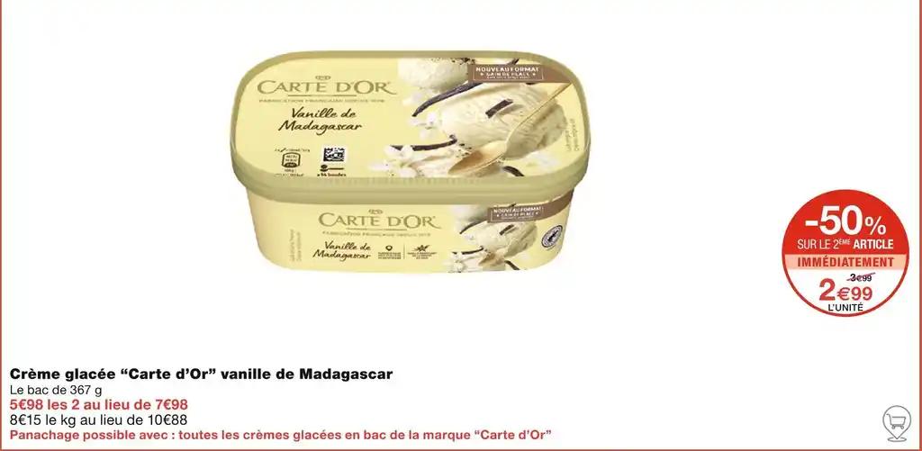 Carte d’Or Crème glacée vanille de Madagascar
