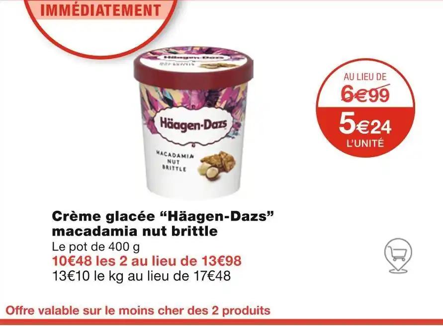 Häagen-Dazs Crème glacée macadamia nut brittle