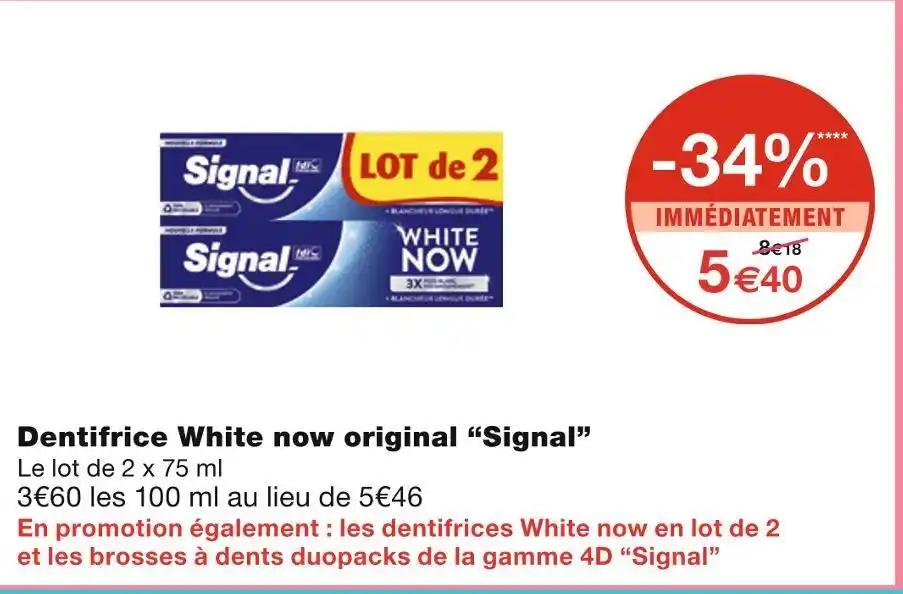 Signal Dentifrice White now original