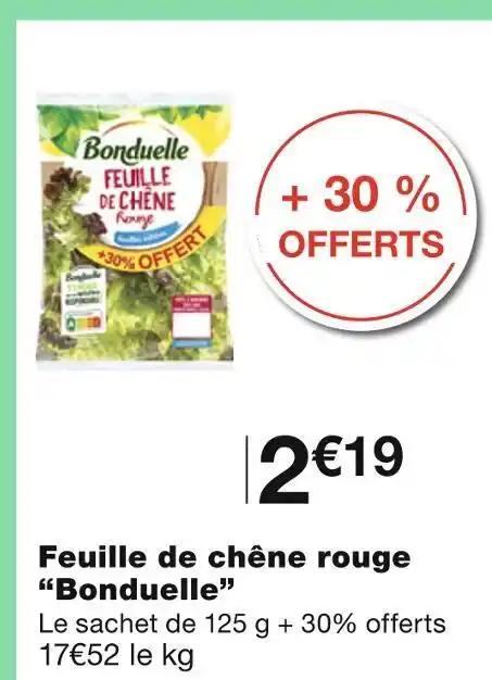 Bonduelle Feuille de chêne rouge