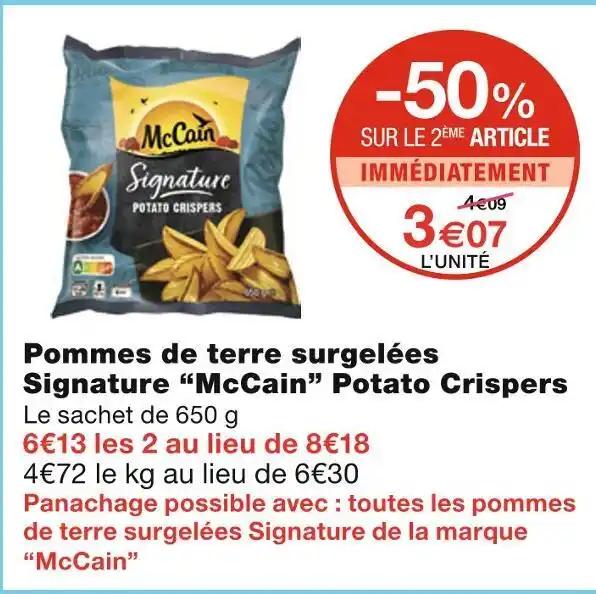McCain Pommes de terre surgelées Signature Potato Crispers