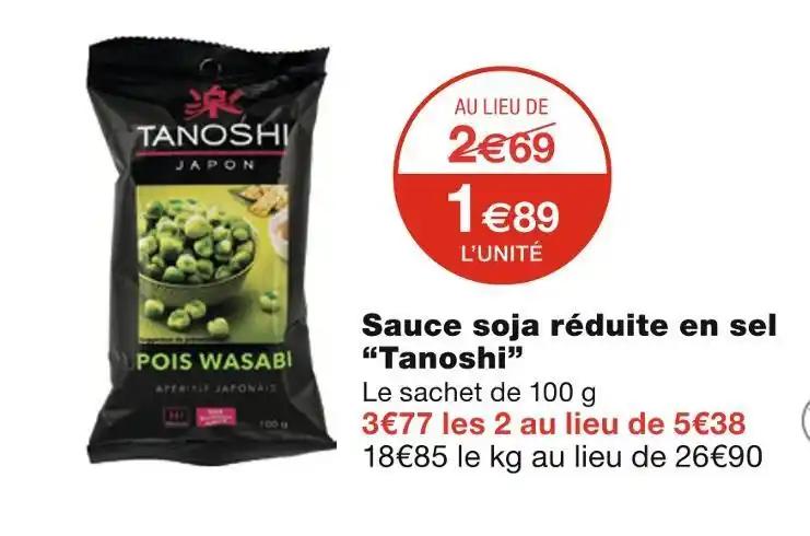 Tanoshi Sauce soja réduite en sel