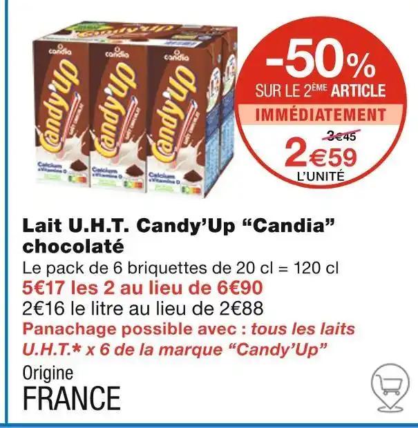Candia Lait U.H.T. Candy’Up chocolaté