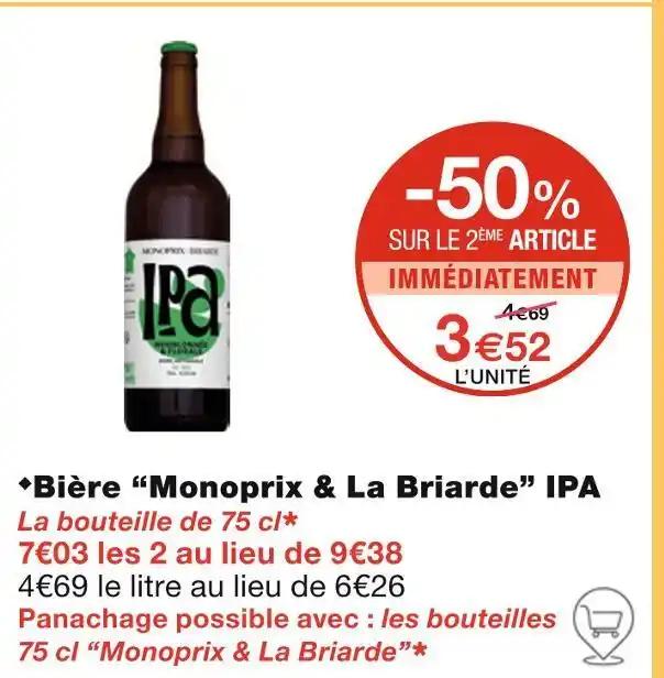 Monoprix & La Briarde Bière IPA