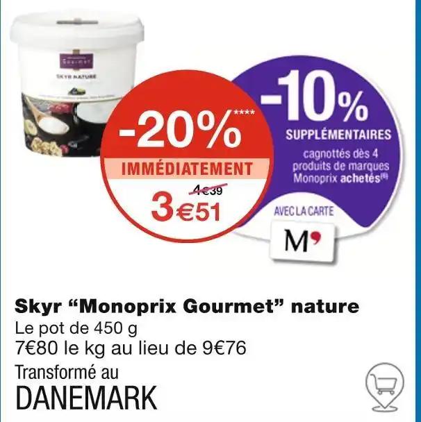 Monoprix Gourmet Skyr nature