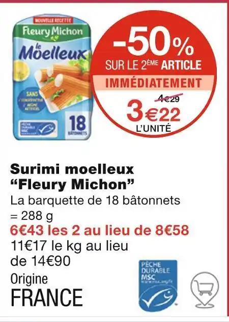 Fleury Michon Surimi moelleux