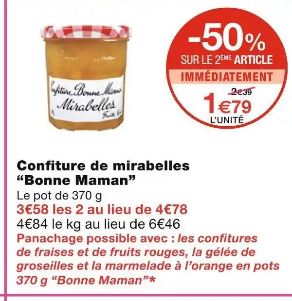 Bonne Maman Confiture de mirabelles