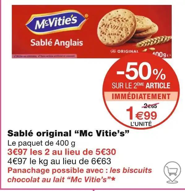 Mc Vitie’s Sablé original