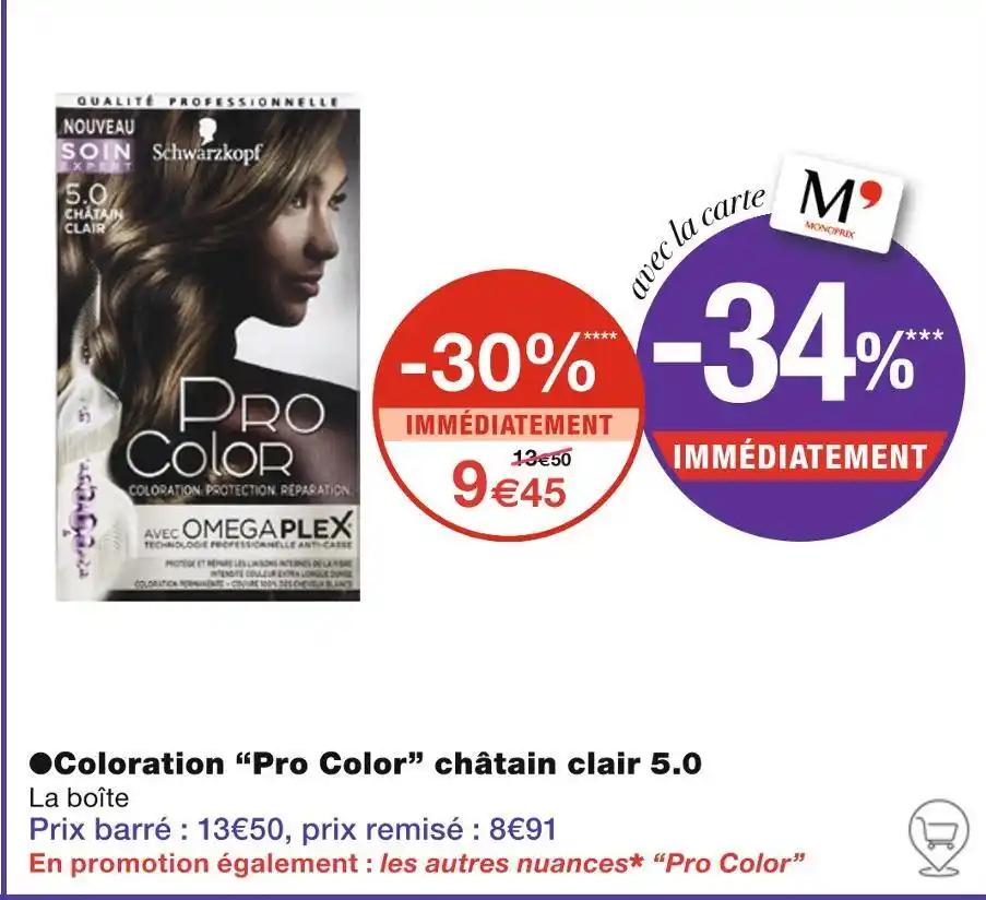 Pro Color ●Coloration châtain clair 5.0