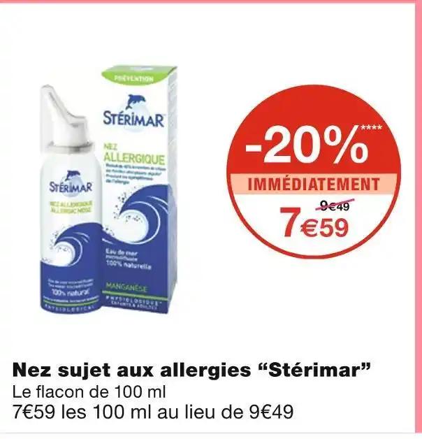 Stérimar Nez sujet aux allergies