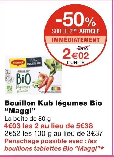 Maggi Bouillon Kub légumes Bio
