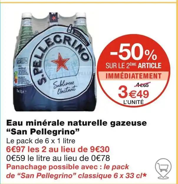 San Pellegrino Eau minérale naturelle gazeuse