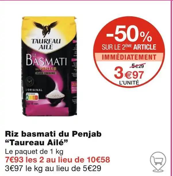 Taureau Ailé Riz basmati du Penjab