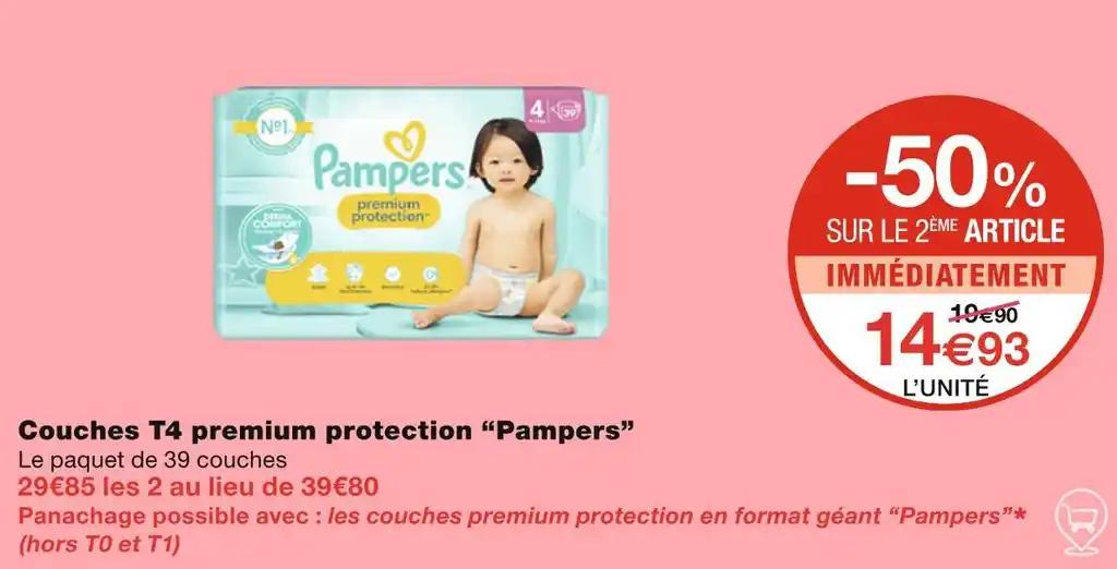 Pampers Couches T4 premium protection