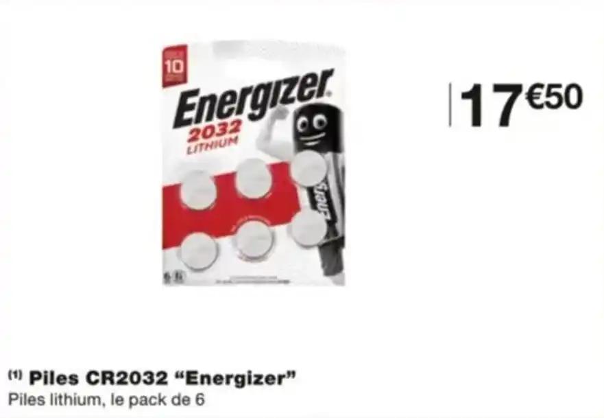 (¹) Piles CR2032 "Energizer"