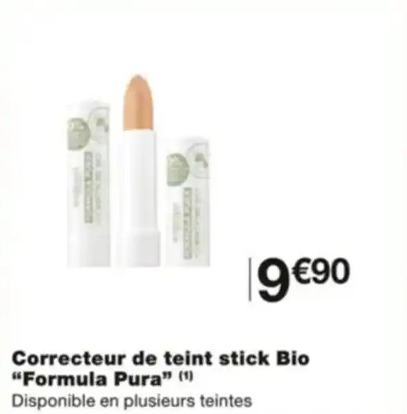Correcteur de teint stick Bio "Formula Pura” (¹) Disponible en plusieurs teintes