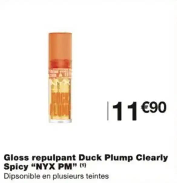 Gloss repulpant Duck Plump Clearly Spicy "NYX PM" (1)
