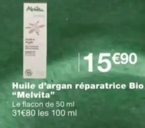 Huile d'argan réparatrice Bio "Melvita"
