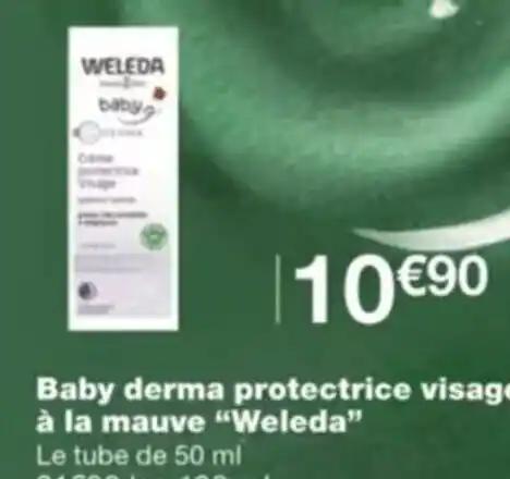 Baby derma protectrice visage à la mauve "Weleda"
