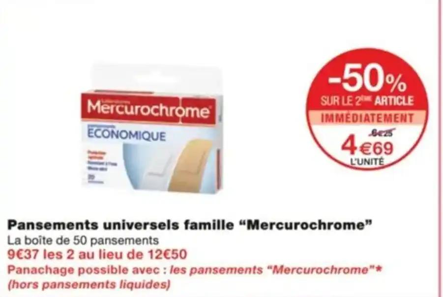 Pansements universels famille "Mercurochrome"