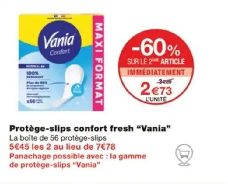 Protège-slips confort fresh "Vania”