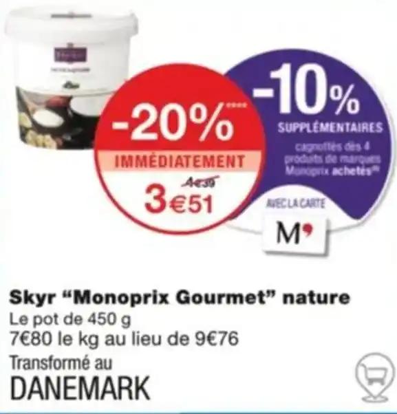 Skyr "Monoprix Gourmet” nature