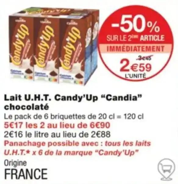 Lait U.H.T. Candy'Up "Candia” chocolaté