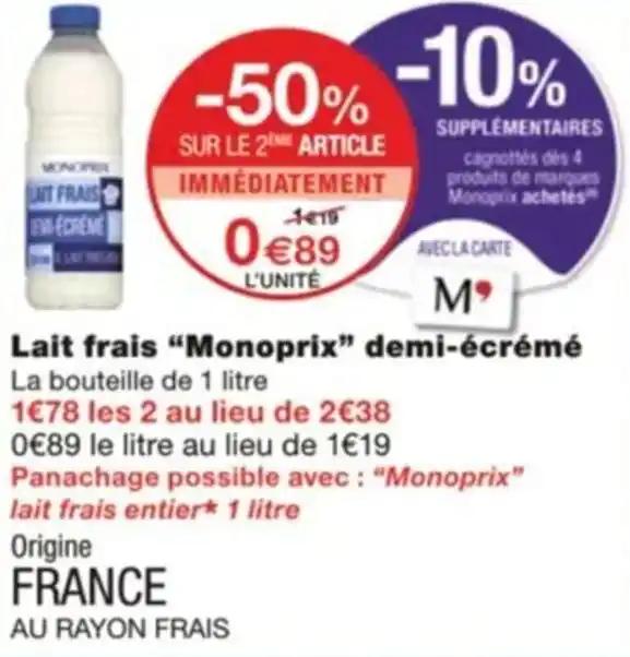 Promotion Exclusives de Demi écrémé bouteille : Découvrez l'Offre incontournable