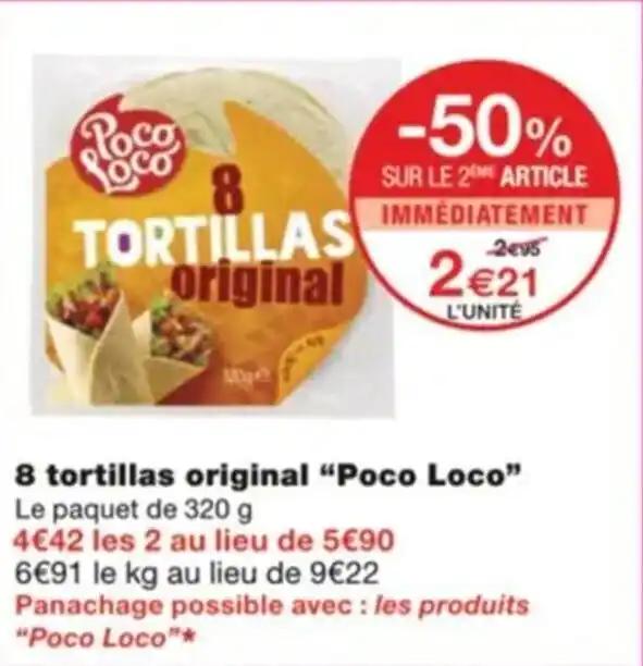 8 tortillas original “Poco Loco”