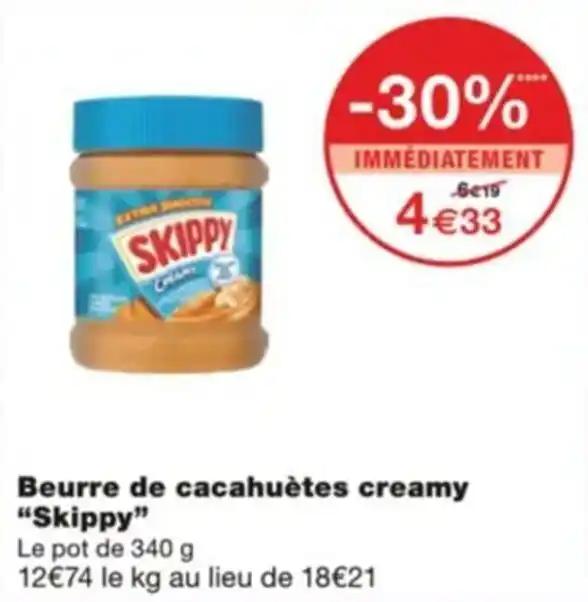 Beurre de cacahuètes creamy "Skippy"