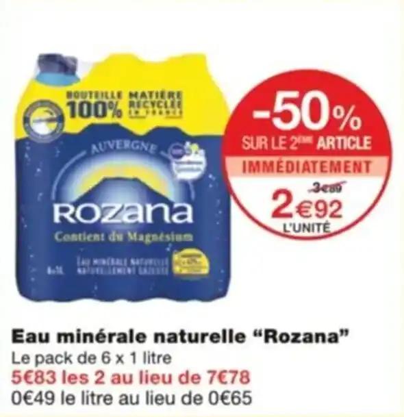Eau minérale naturelle “Rozana”