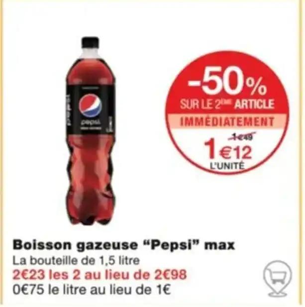 Boisson gazeuse "Pepsi" max