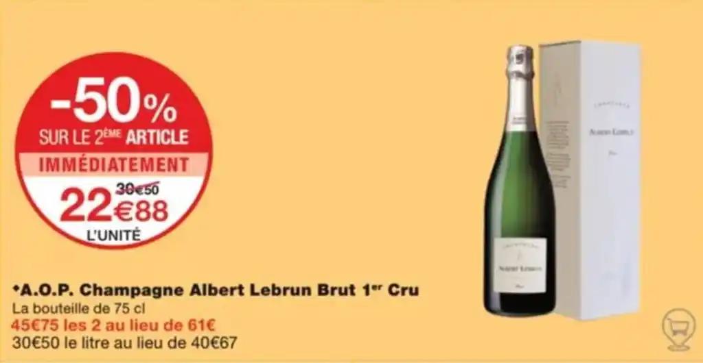 *A.O.P. Champagne Albert Lebrun Brut 1er Cru