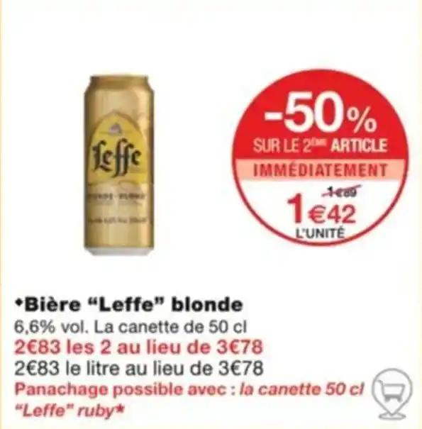 Promotion Exclusives de Bière leffe blonde : Découvrez l'Offre incontournable