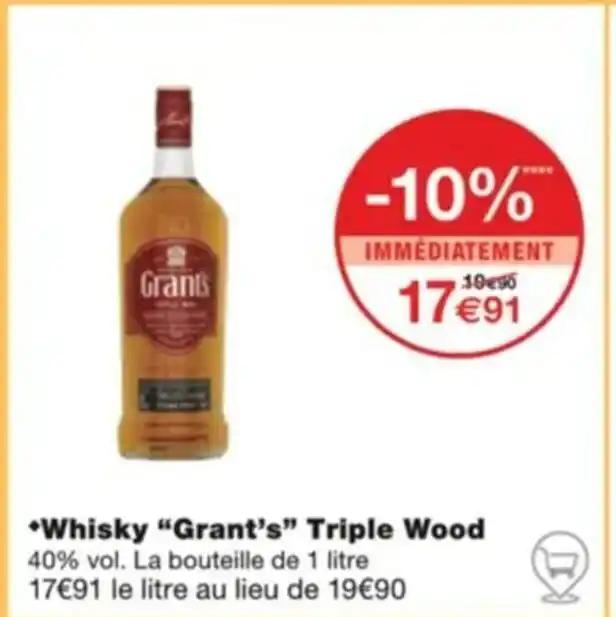 *Whisky “Grant's” Triple Wood
