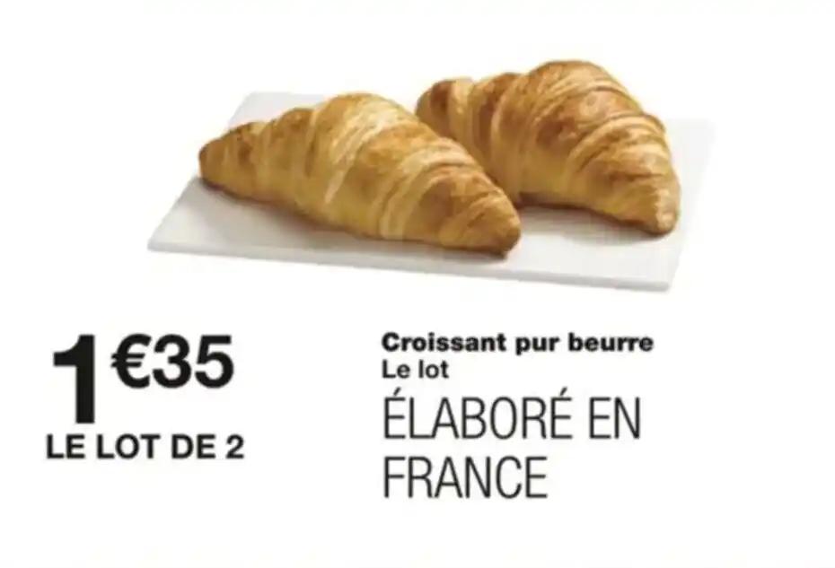 Croissant pur beurre Le lot