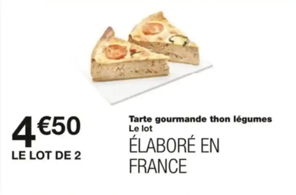 Tarte gourmande thon légumes Le lot