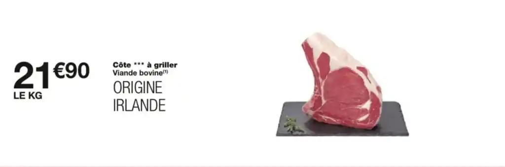 Côte *** à griller Viande bovine (1)