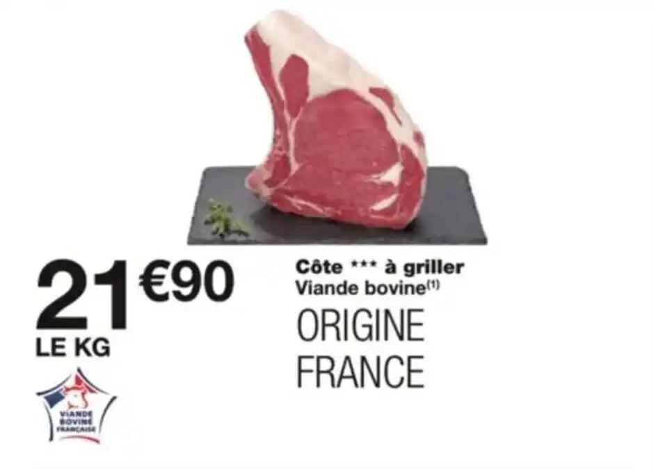 Côte *** à griller Viande bovine (1)